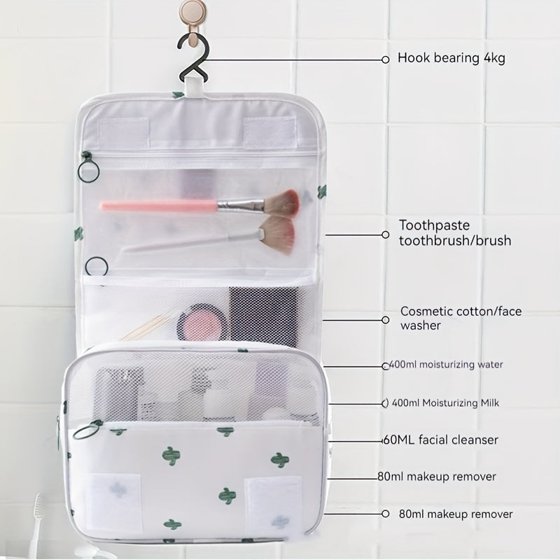 Large Hanging Toiletry Bag for Travel with Sturdy Hook