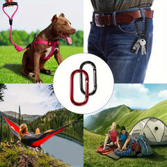 1pc Hiking Aluminum Water Bottle Hook Bag Strap Buckle Ring Outdoor Clip