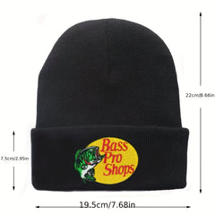 Embroidered Wool Cap Knitted Pullover Warm Hip Hop Cap