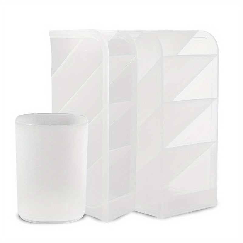 Desktop Pen Organizer Translucent Storage Case