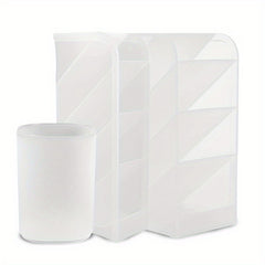 Desktop Pen Organizer Translucent Storage Case
