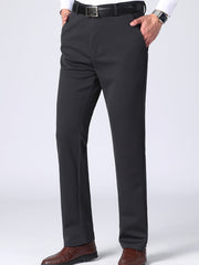 Men's Formal Solid Dress Pants Spring Fall Business