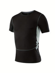 Breathable Quick Dry Sports T-shirt Men's Casual High Stretch Tee Shirt