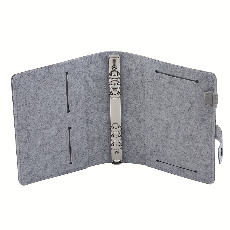 Felt Shell Binder A5 A6 Notebook Ring Binder Stationery Travel Journal