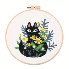 Embroidery Starter Kit Cats Pattern DIY Cross Stitch for Beginners Adults