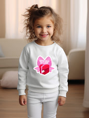 OERYUI Girls boys With All My Love Print Heart Graphic Sweatshirt Comfy Pullover