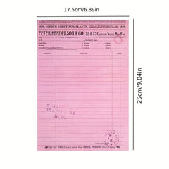 30sheets Double sided Paper Book Retro Contract Series English Can Be Torn