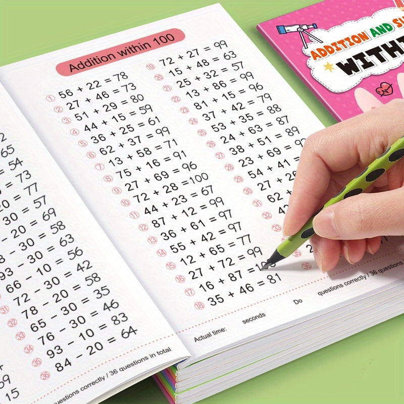 Math Workbook for Kids Ages 10-100 Halloween & Christmas Gift