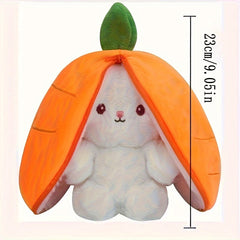 Reversible Bunny Pillow Plush With Zipper Perfect Birthday Christmas Year Gift