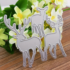 1pc 3 Deers Metal Cutting Dies Stencil for Card Making DIY Scrapbooking