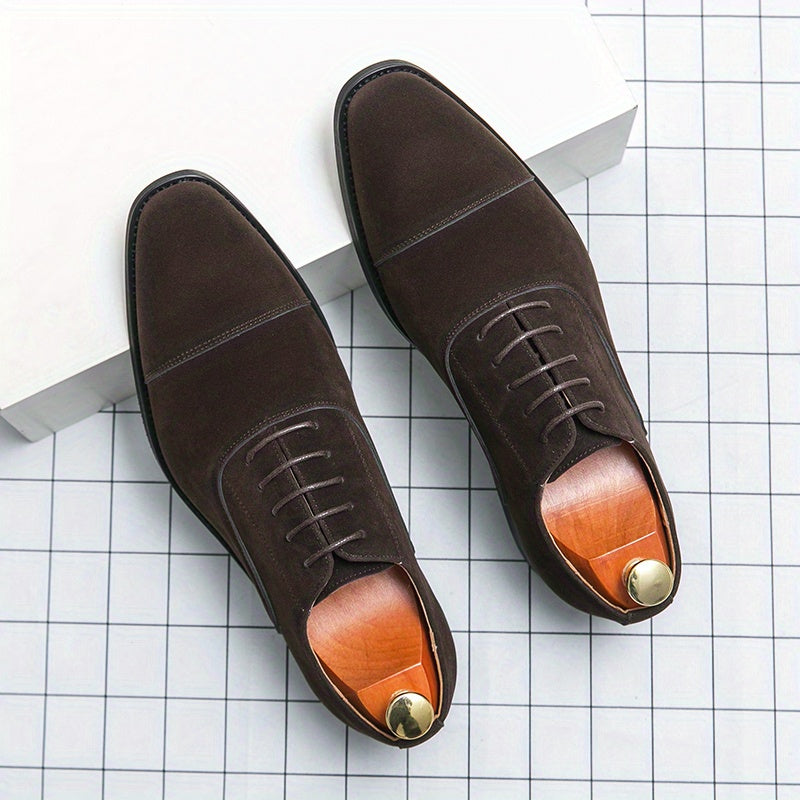 Men's Vintage Lace Up Dress Shoes Smart Casual Walking Shoes