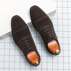 Men's Vintage Lace Up Dress Shoes Smart Casual Walking Shoes