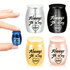 Stainless Steel Pet Urn Dog Ashes Container Ashes Holder Memorial Cremation Urns