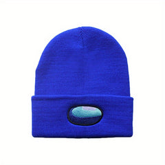 Space Werewolf Killing Embroidery Knitted Hat Autumn Winter Warm Woolen Hat