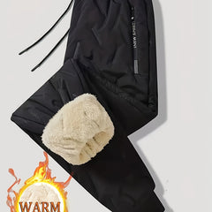 Men's Warm Drawstring Pants for Outdoor Activities