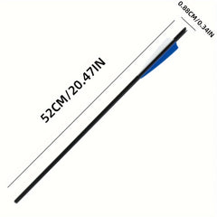 12pcs 20 in Carbon Fiber Shield Feather Bowfishing Accessory