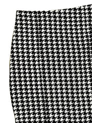 Houndstooth Print Split Skirt High Waist Bag Hip Women's Clothing