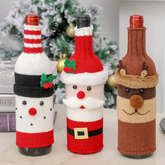 Christmas Decorations Old Man Wine Bottle Set