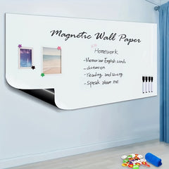 Magnetic Whiteboard Soft Whiteboard Wall Sticker 45 17 7 23 6in