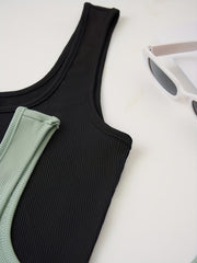 4-Pack Sleeveless Crop Tank Tops for Summer Casual Wear