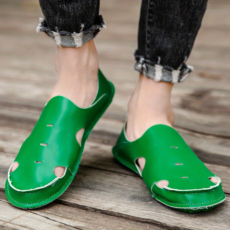 Men's Lightweight Comfy Clogs Hollow Out Non Slip Garden Shoes Summer