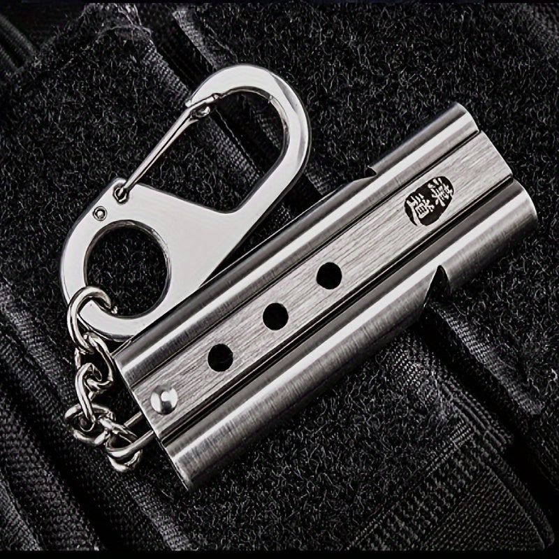 Metal Survival Whistle Keychain Life-saving for Outdoor Camping