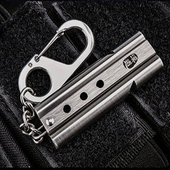 Metal Survival Whistle Keychain Life-saving for Outdoor Camping