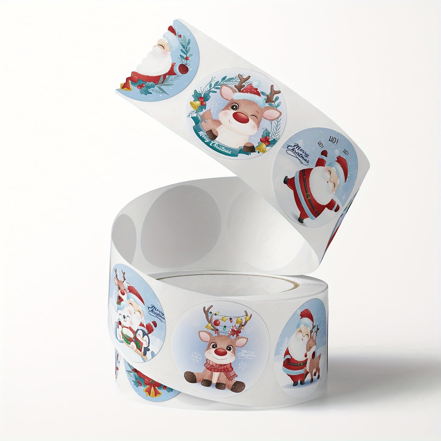 500pcs Christmas Santa Claus Elk Stickers Holiday