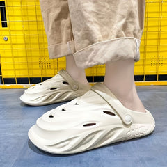 Women's Platform Clogs Hollow Out Closed Toe Non Slip Sandals