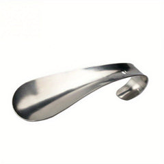 1pc Silver Stainless Steel Small Shoehorn Metal Hook Shoe Lifter