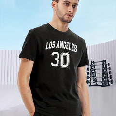 Men's LA 30 Print T-shirt Mid-Stretch Short Sleeve Tee