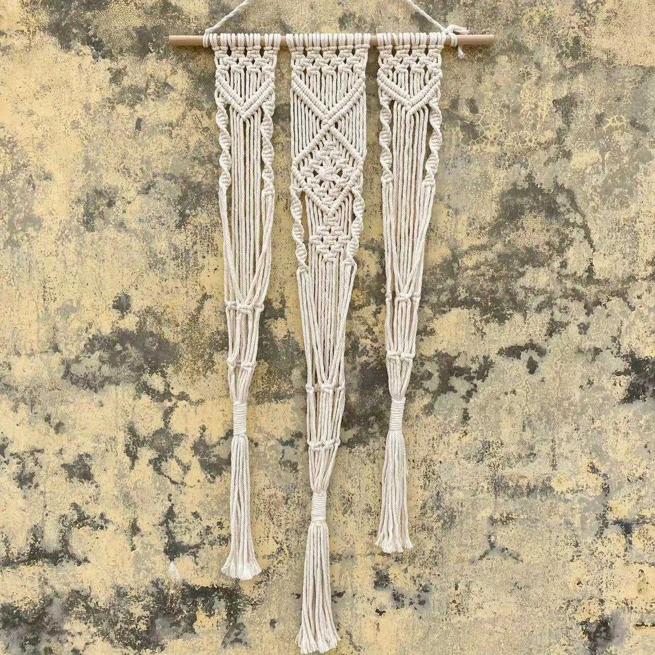 Macame Tassel Tapestry Flower Basket Plant Coat Hanger Wall Pendant
