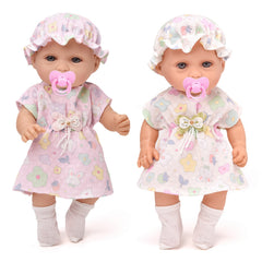 Lifelike 10in Beige Reborn Baby Doll with Clothes & Accessories