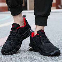 Men's Knit Breathable Running Shoes Soft Sole Sneakers