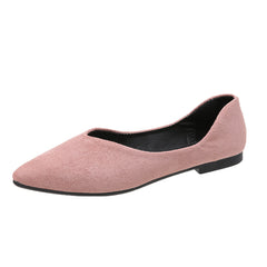 Women's Pointed Toe Ballet Flats Soft Sole Slip On Shoes