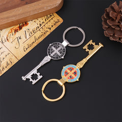 Creative Key shaped Keychain Keyring For Men Women Alloy Key Chain Pendant