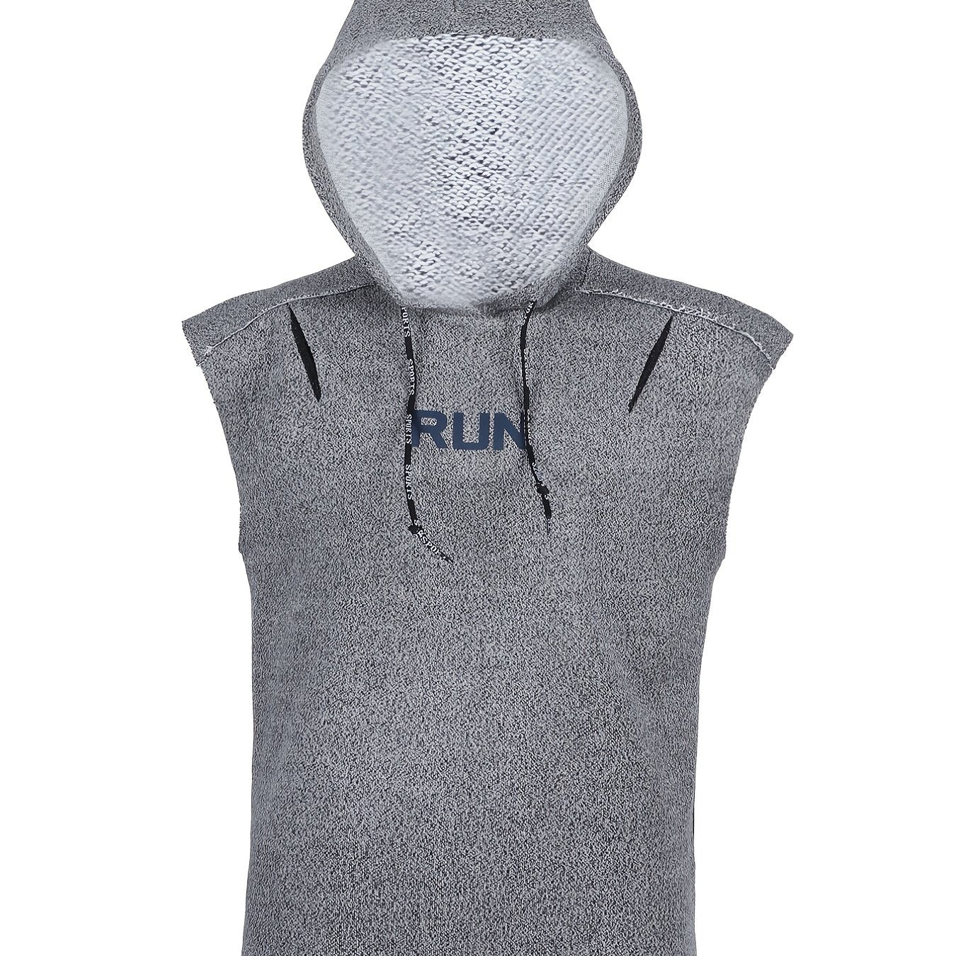 Men's Sleeveless Hooded Training Vest for Workouts and Sports