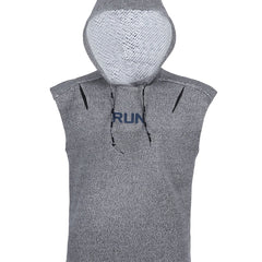 Men's Sleeveless Hooded Training Vest for Workouts and Sports