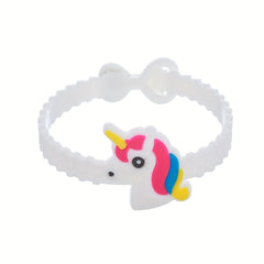 Cartoon Unicorn PVC Bracelet Adjustable Bangle