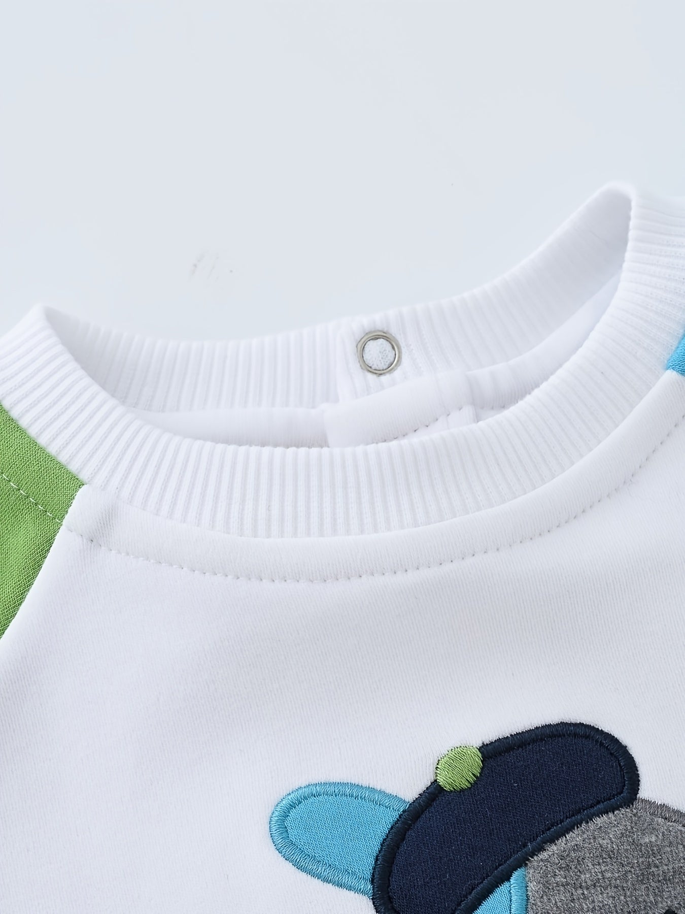 Cute Puppy Embroidery Baby Boy Sweatshirt