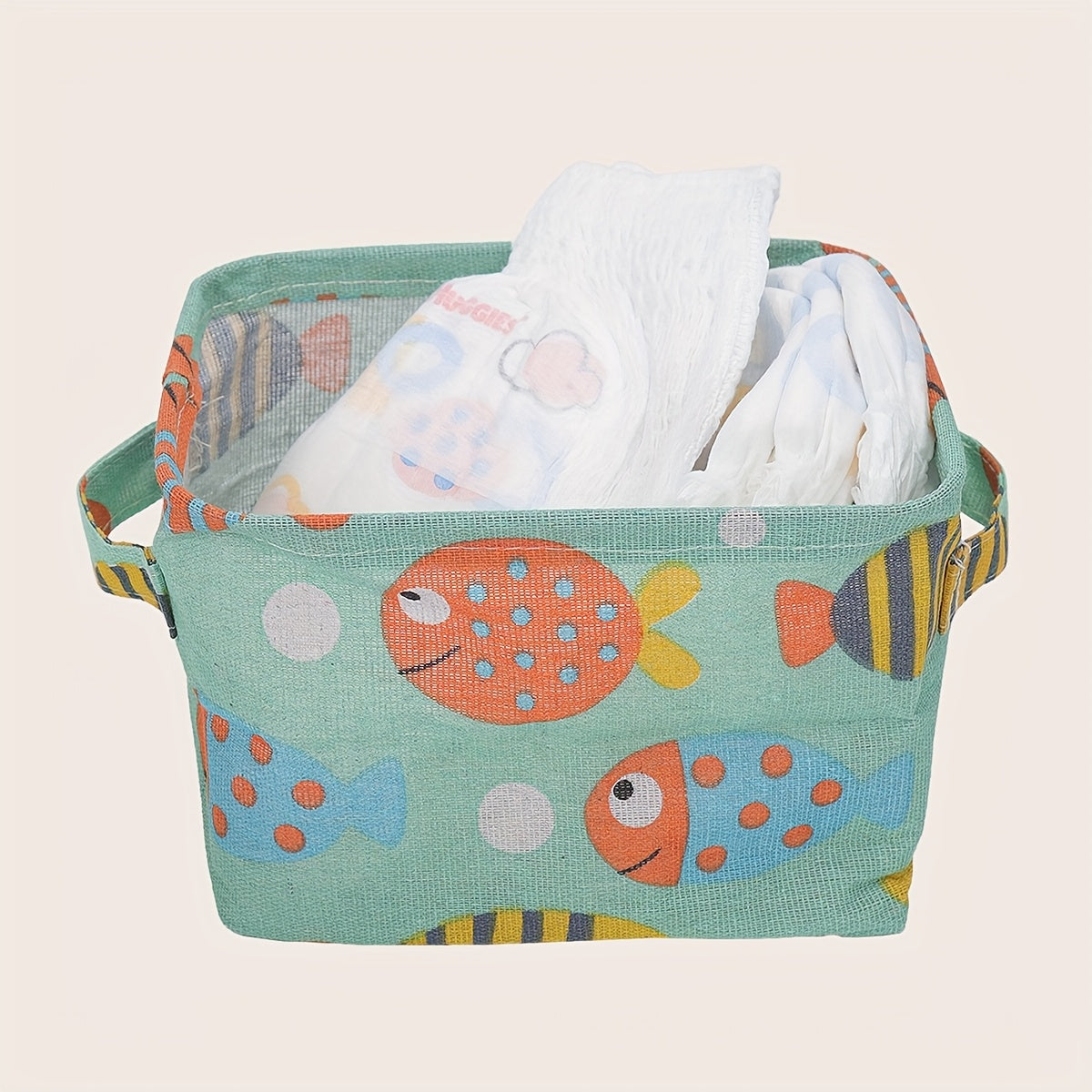 Mini Foldable Clothes Storage Bag Desktop Organizer with Animal Patterns