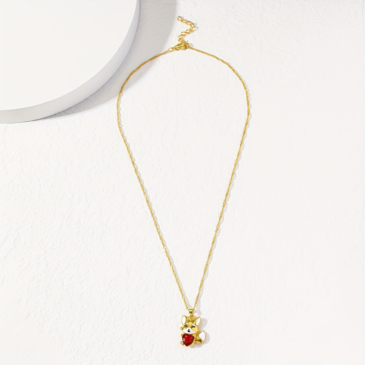 Fox Pendant Necklace Animal Jewelry Girls Kids Accessories