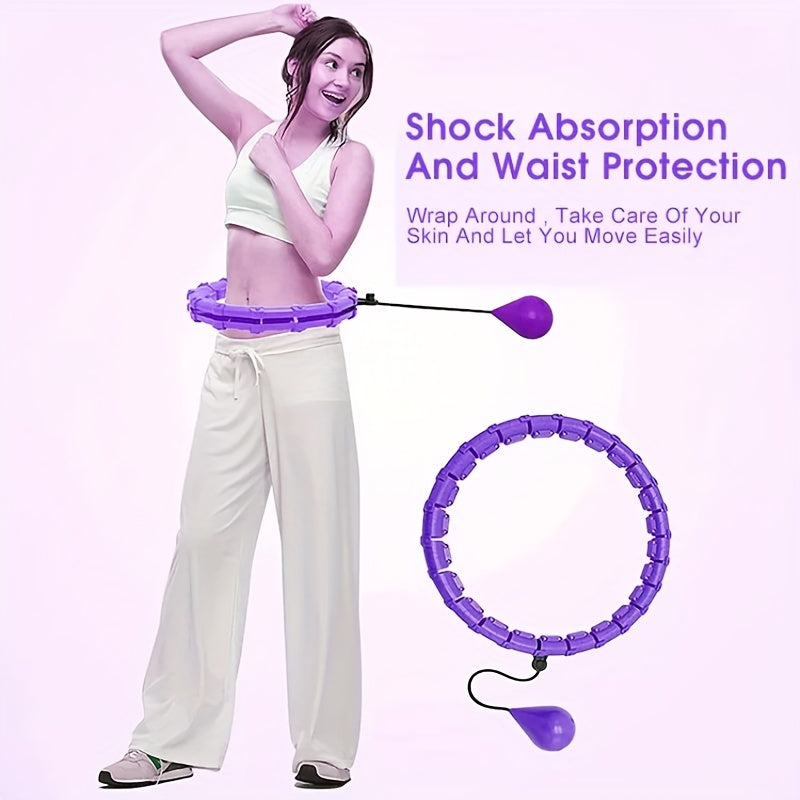 Adjustable Weighted Fitness Hoop for Abdomen Workout & Weight Loss