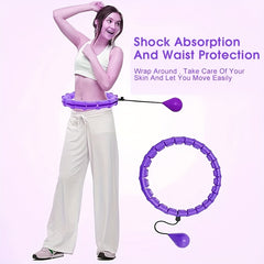 Adjustable Weighted Fitness Hoop for Abdomen Workout & Weight Loss