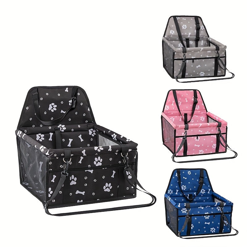Oxford Cloth Dog Footprint Pet Car Bag Travel Pet Bag Cat Car Carrier