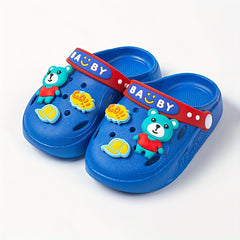 JIAGEYA Boys Casual Clogs w/ Cartoon Charms, Lightweight Anti Slip, All Seasons