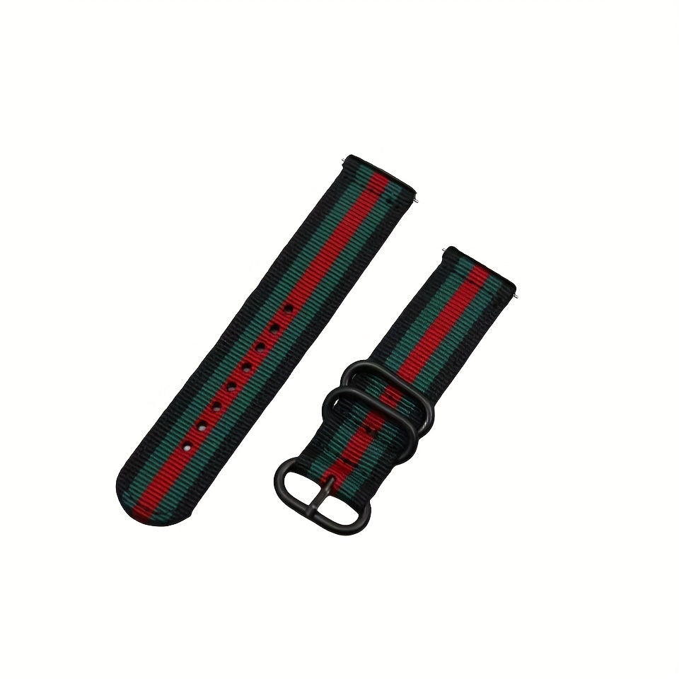 Soft Green Double Layer Nylon Smart Watch Strap