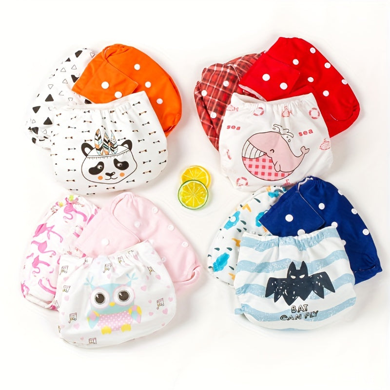 1pc Baby Reusable Pocket Nappy Cloth Diaper Random Style