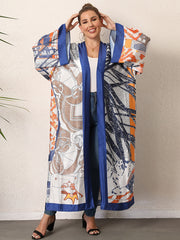 Boho Kimono Women's Plus Graphic Print Long Sleeve