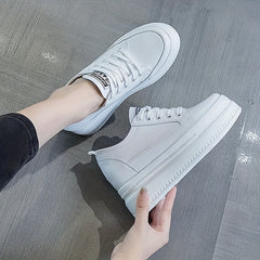 Women's Platform Skate Shoes Height Increasing Low Top Sneakers